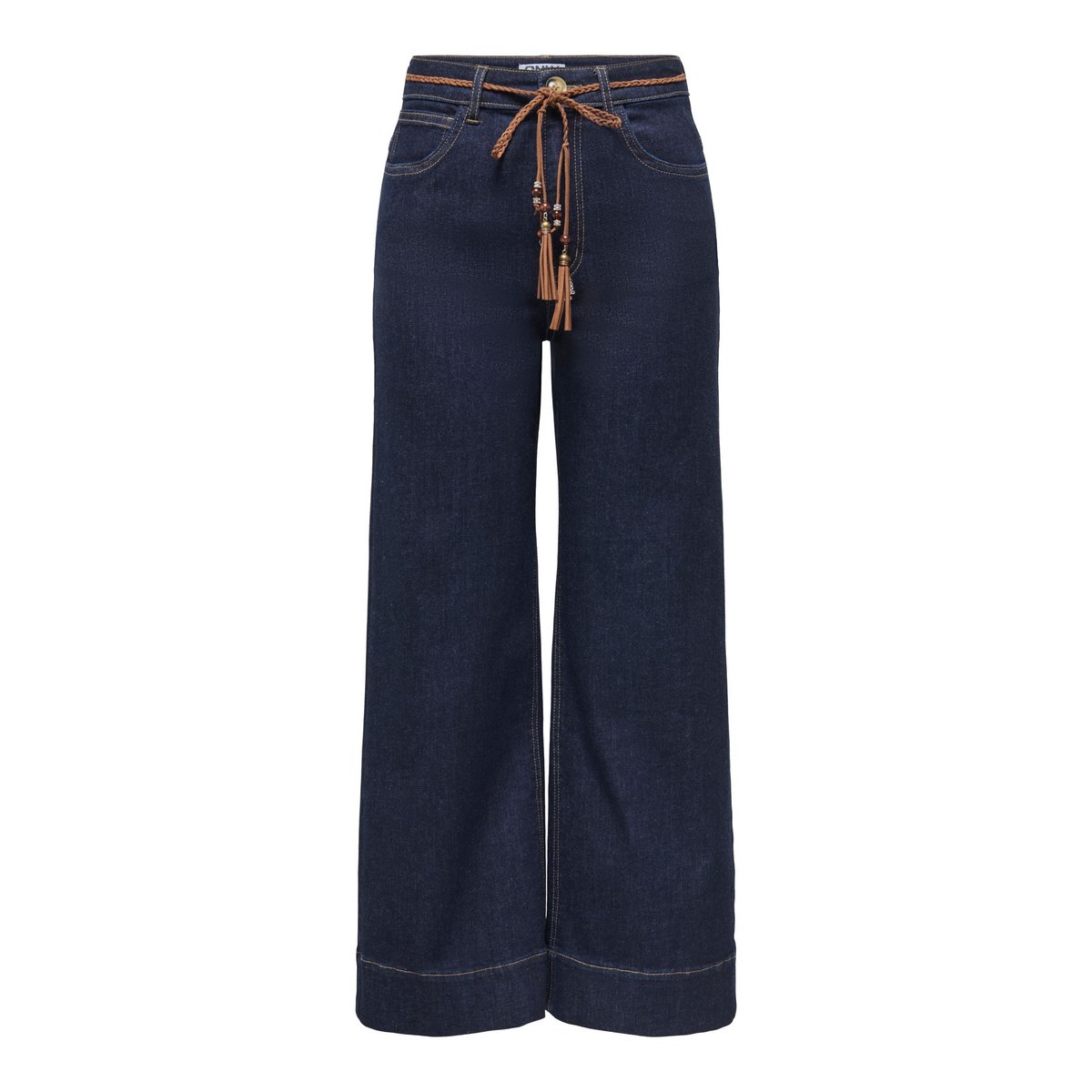 Jean À Jambe Large dark blue denim, ONLY