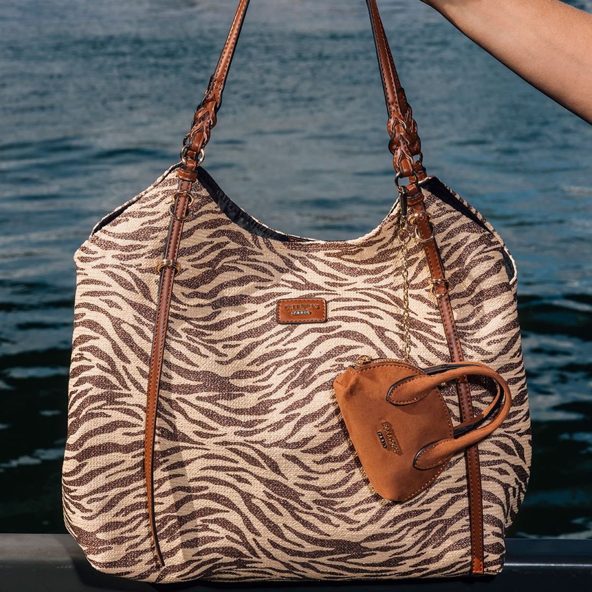 Porte-clés sac Sivena camel, LOLLIPOPS