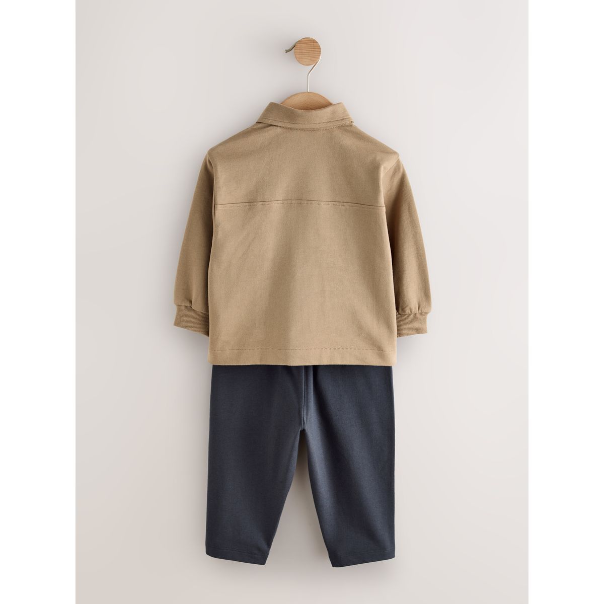 Chemise, t-shirt jersey et jogging, 3 pièces marron fauve, NEXT