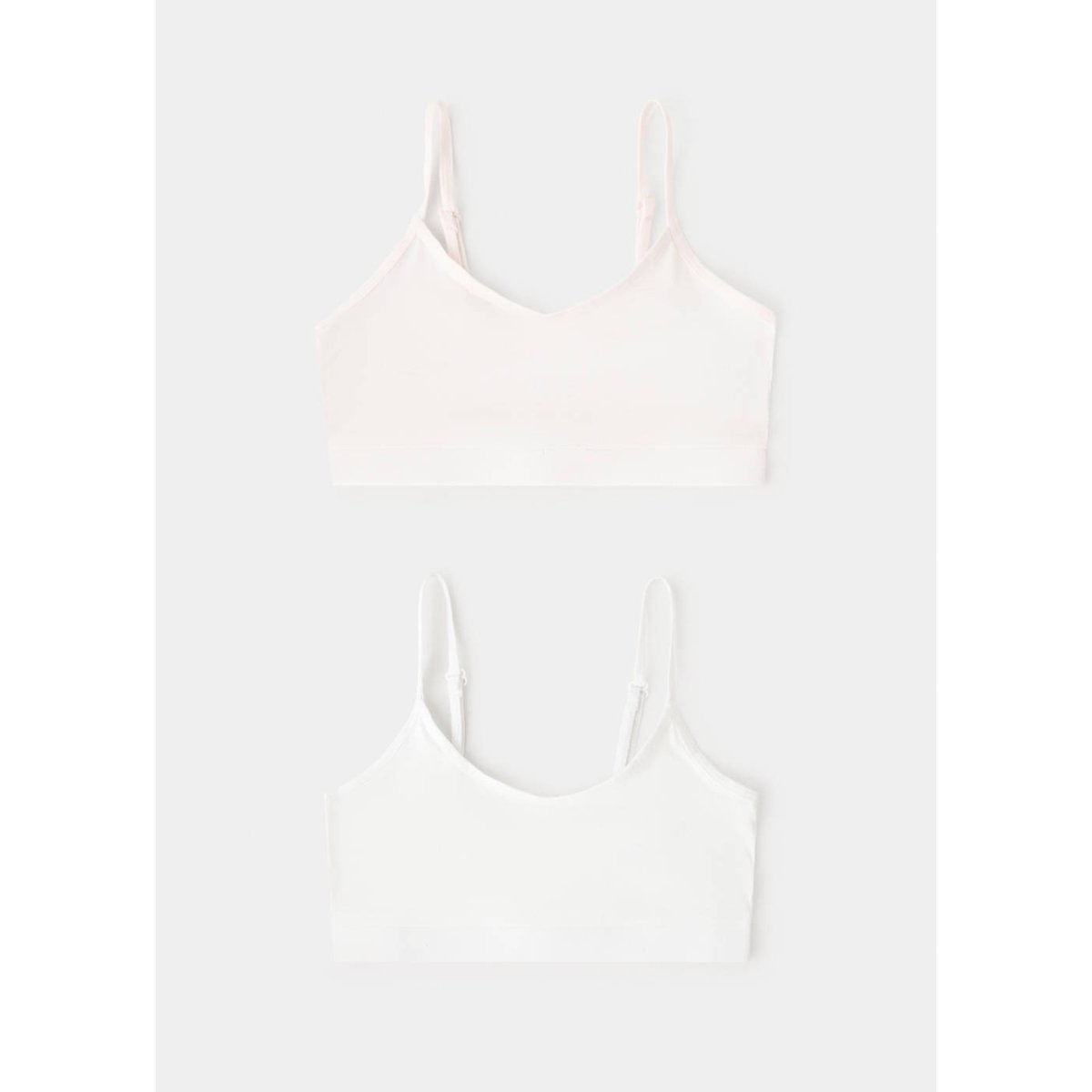 Lot de 2 soutiens-gorge triangle blanc cassé, MANGO KIDS