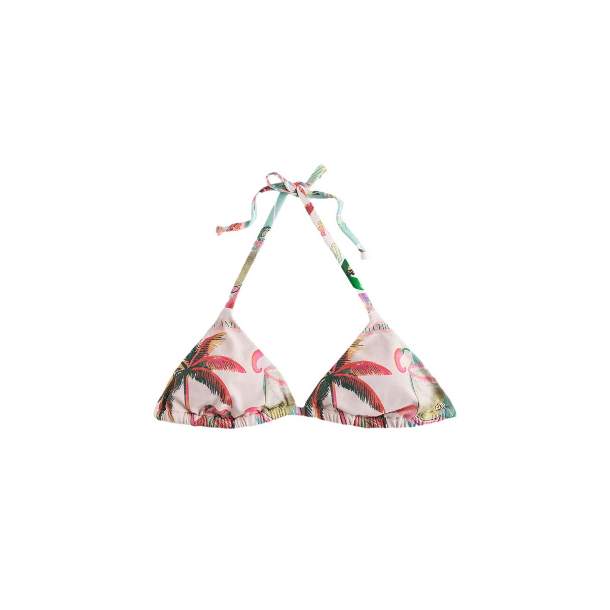 Haut de bikini triangle imprimé conversationnel sur le homard, NEXT