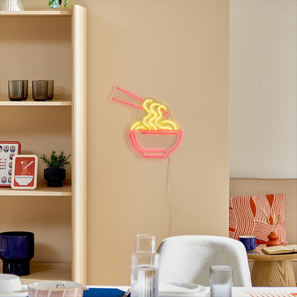 Néon LED NOUILLE rouge, ATMOSPHERA
