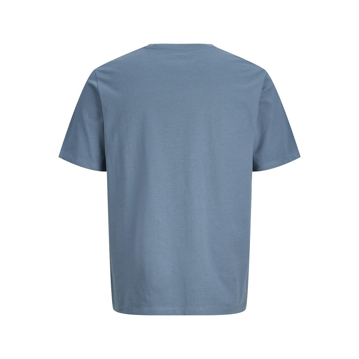 T-shirt col rond en coton bio bleu indigo, JACK & JONES