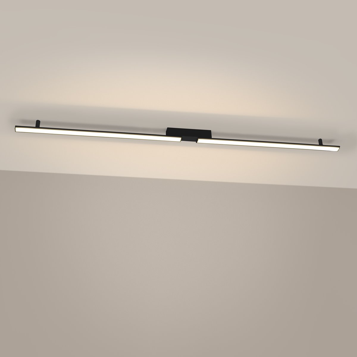 Plafonnier Aluminium Noir LED 2 Lagom noir, EDEN