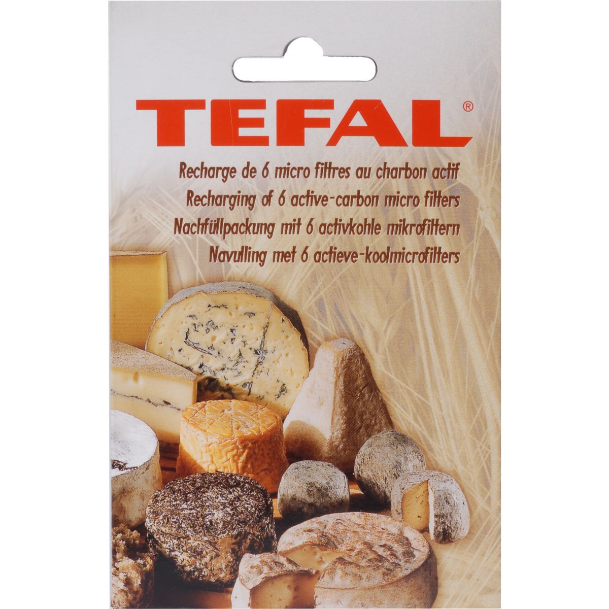 Filtre anti-odeur 6 recharges pour cave à fromage noir, TEFAL