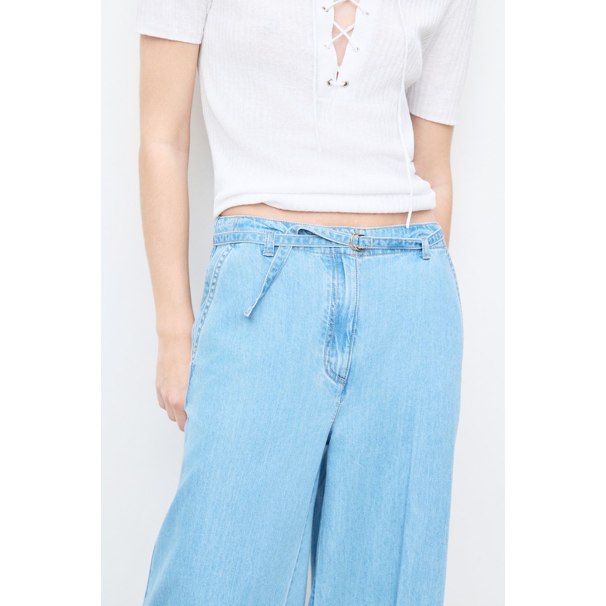 Pantalon Palomadenim2 denim baby bleu, CAROLL