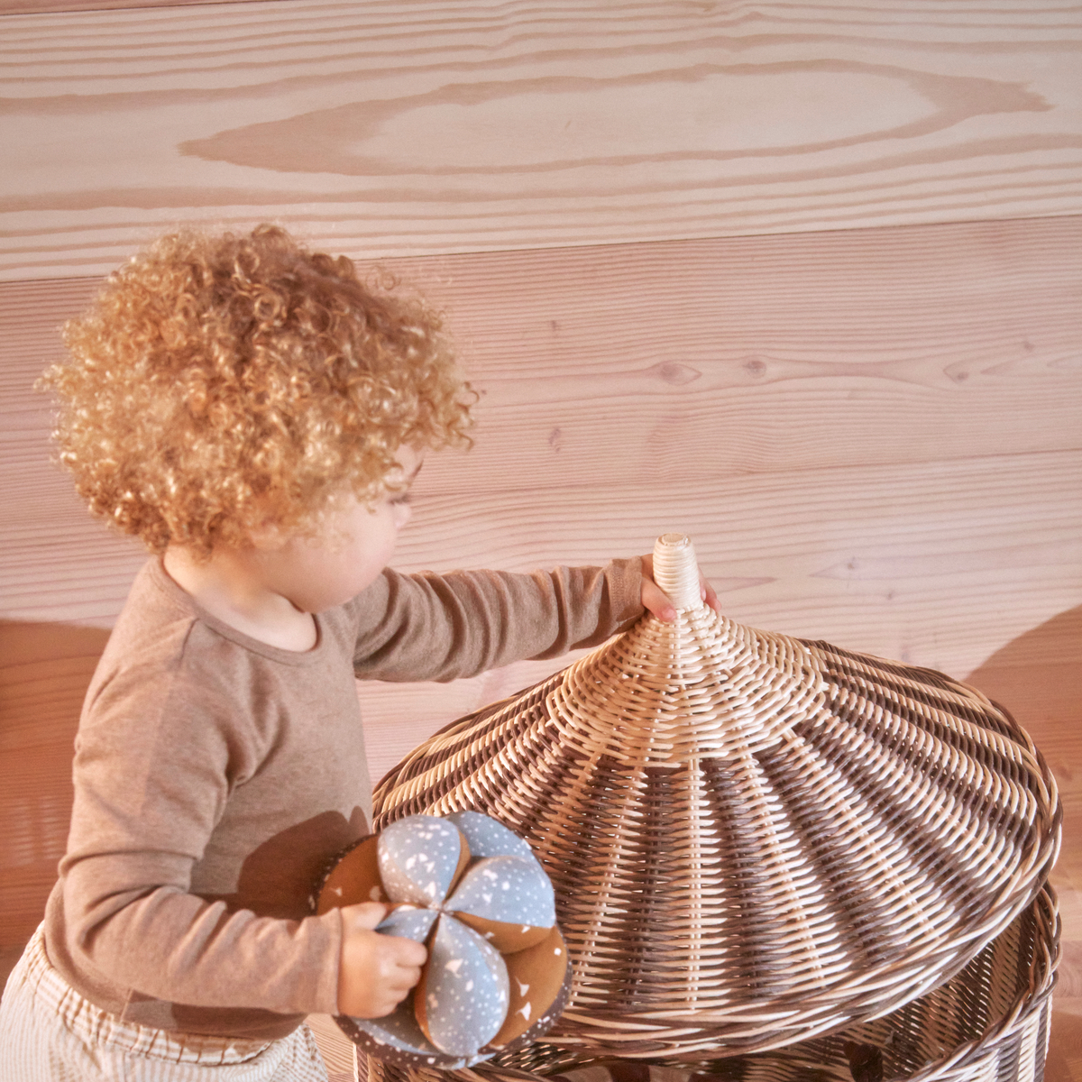 Panier de rangement en rotin Mini marron, OYOY LIVING DESIGN