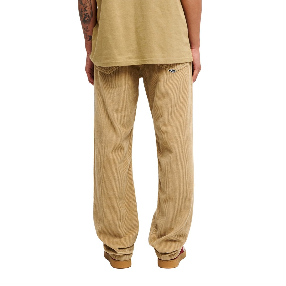 Pantalon droit en velours côtelé beige kelp, QUIKSILVER