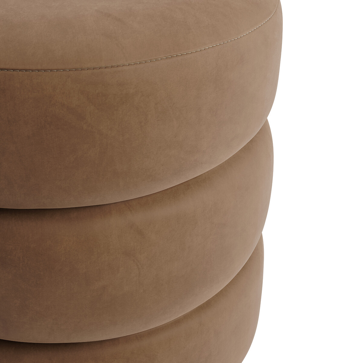 Elettra Sculptural Boucle Pouffe black, ÉDITÉ