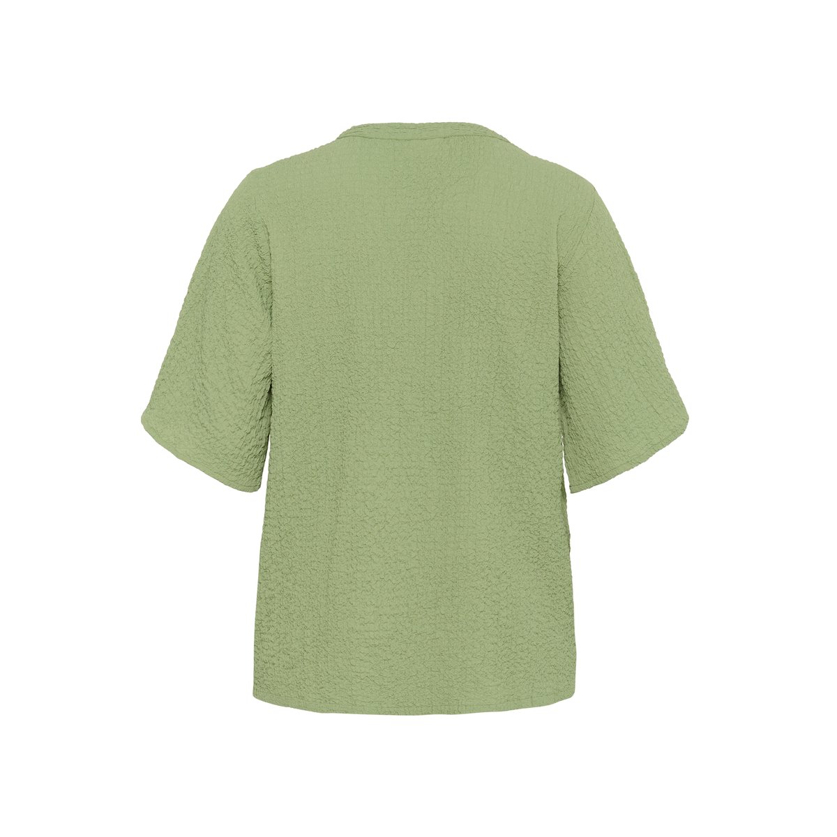 Blouse with short sleeve vert oil green, KAFFE CURVE