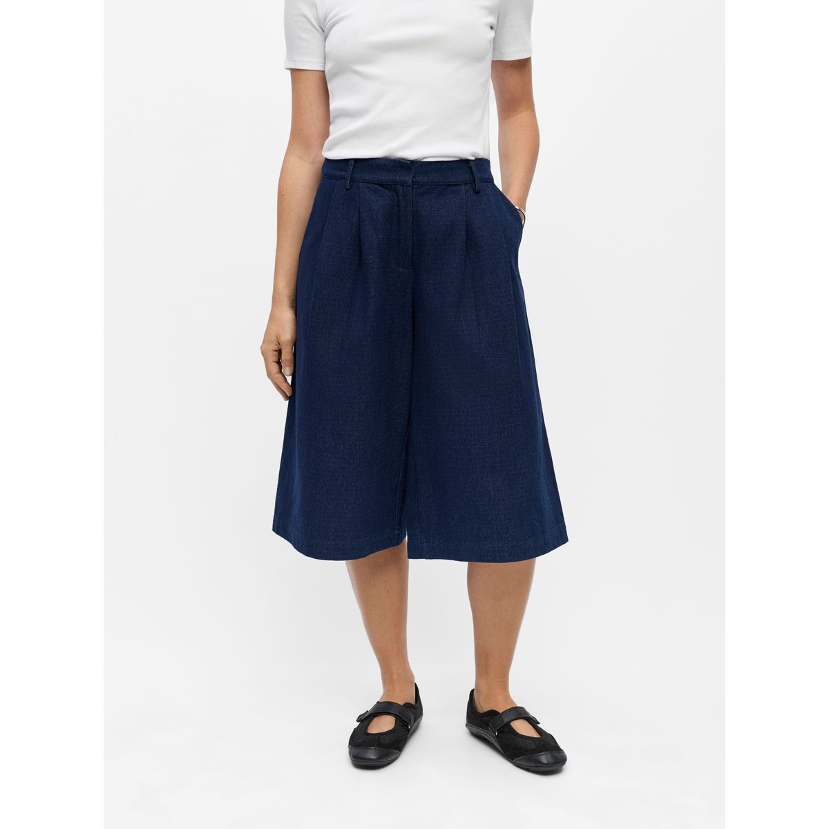 Bermuda bleu - dark blue denim1, OBJECT