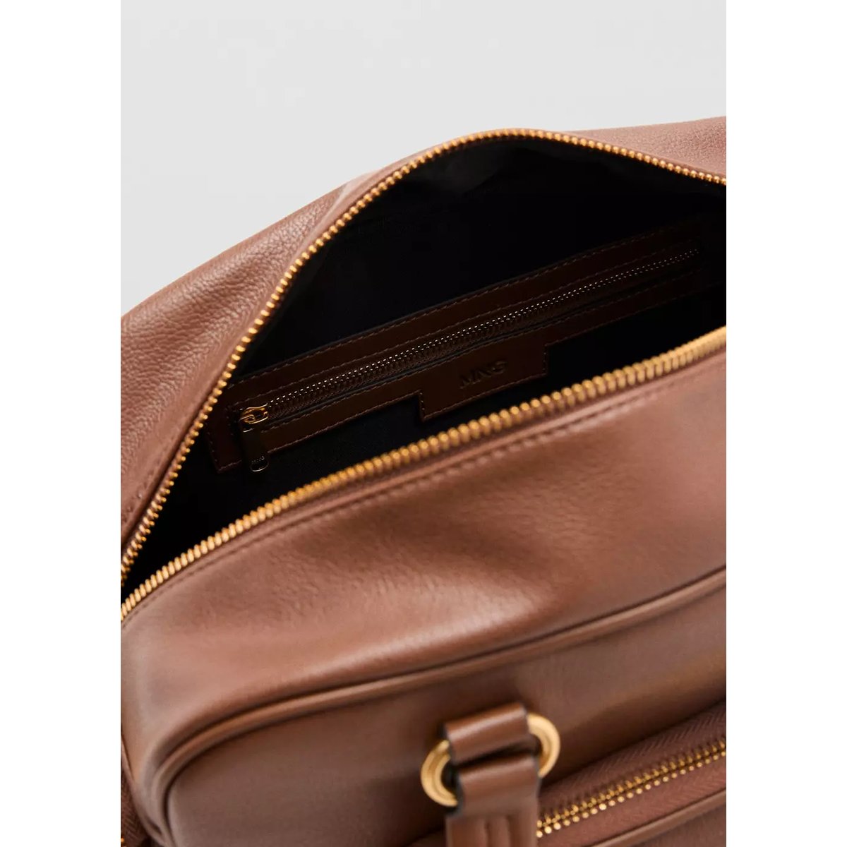 Sac bowling à poches marron moyen, MANGO