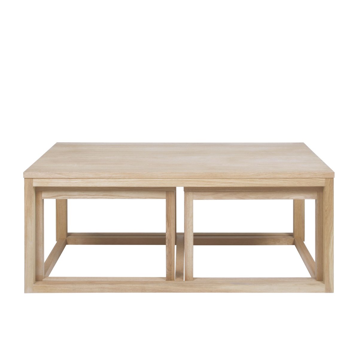 Table basse carrée en chêne - CORNER bois clair, HELLIN, DEPUIS 1862