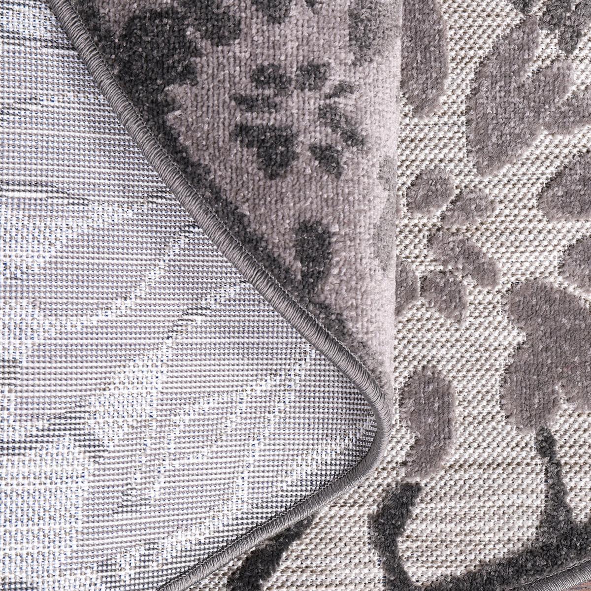 Tapis extérieur tissé kilim rectangle CHIMEKA gris clair, UN AMOUR DE TAPIS