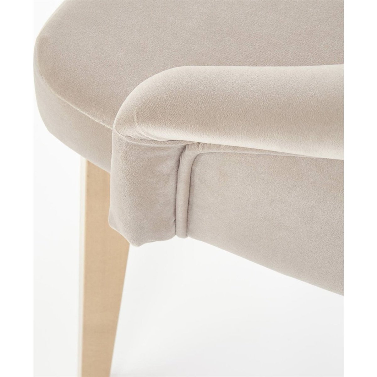 Chaise tapissée avec accoudoirs BERLAS rose poudré, RECOLLECTION