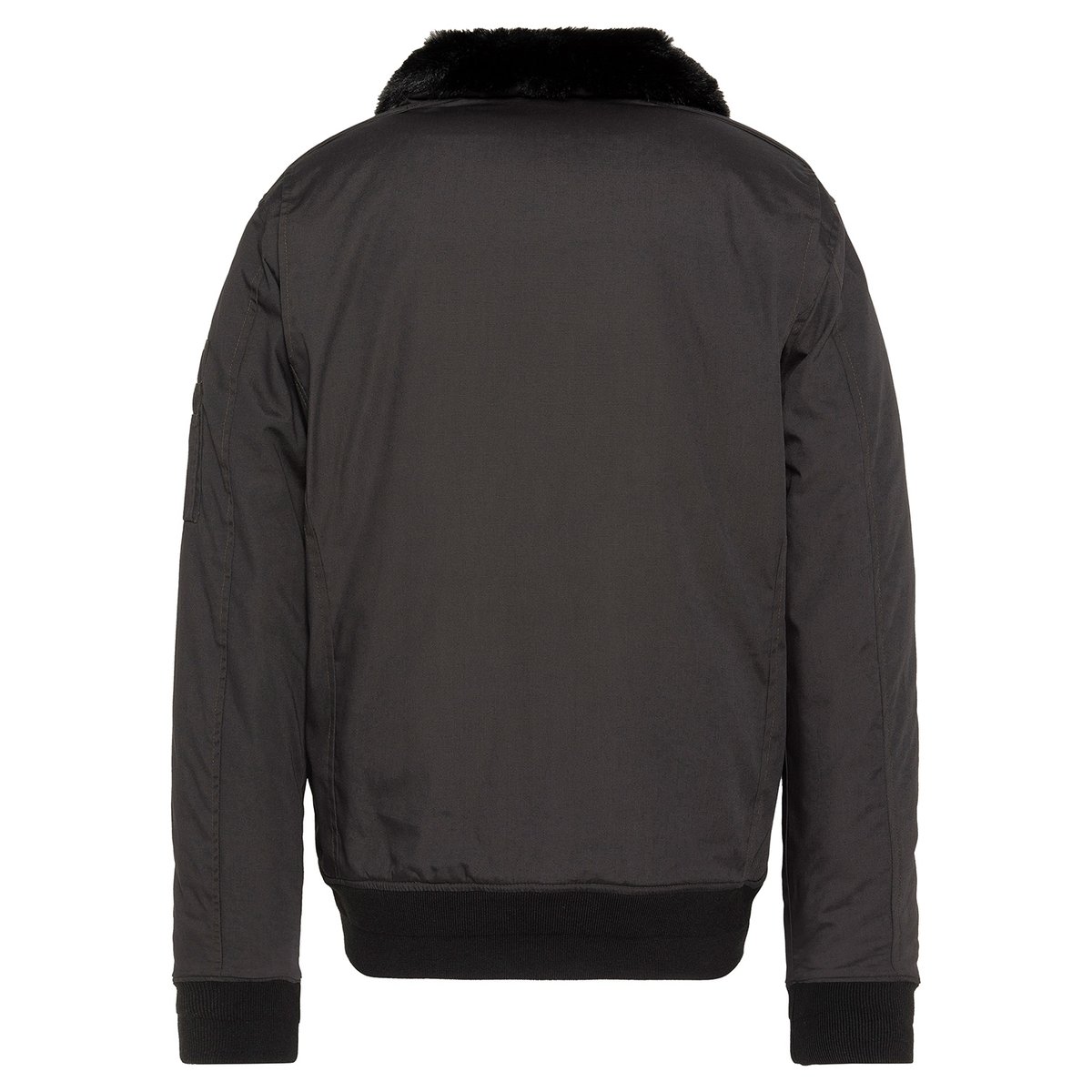 Blouson pilote avec col imitation imitation fourrure amovible noir, SCHOTT