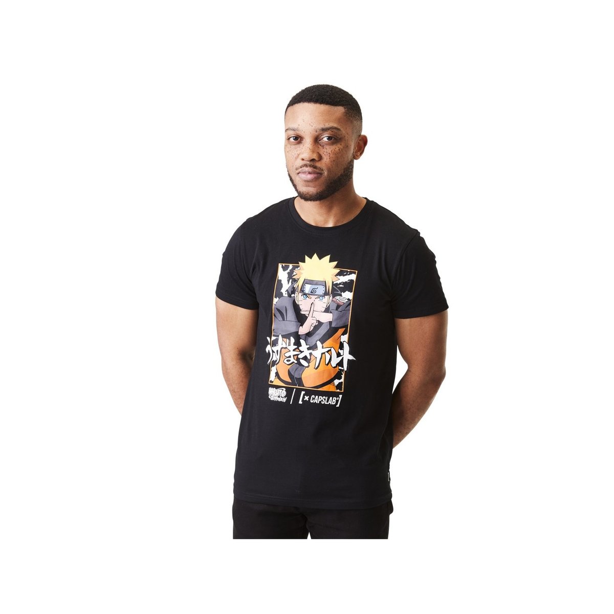 T-shirt Naruto noir, CAPSLAB