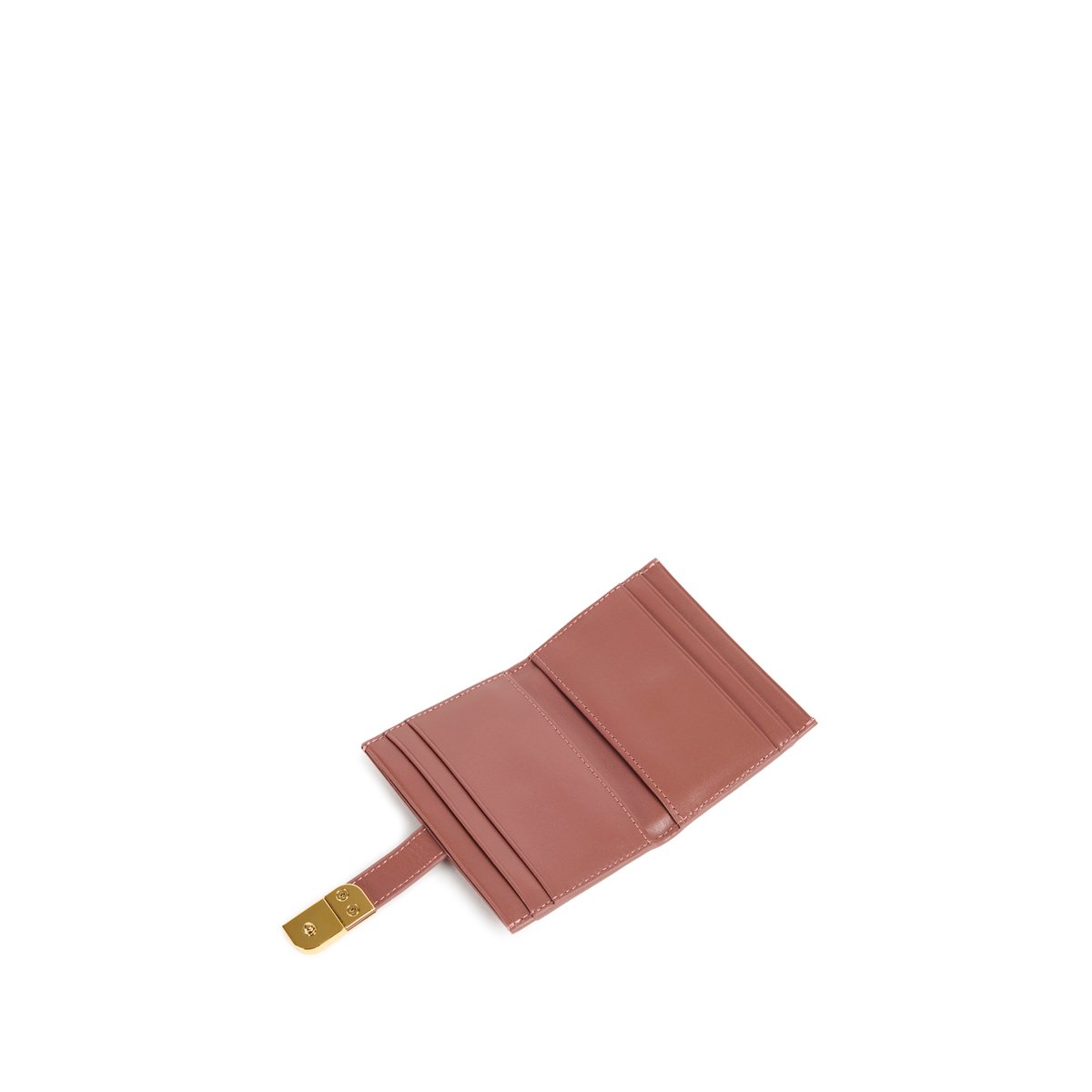 Porte carte en cuir AUDE vieux rose, NAT & NIN