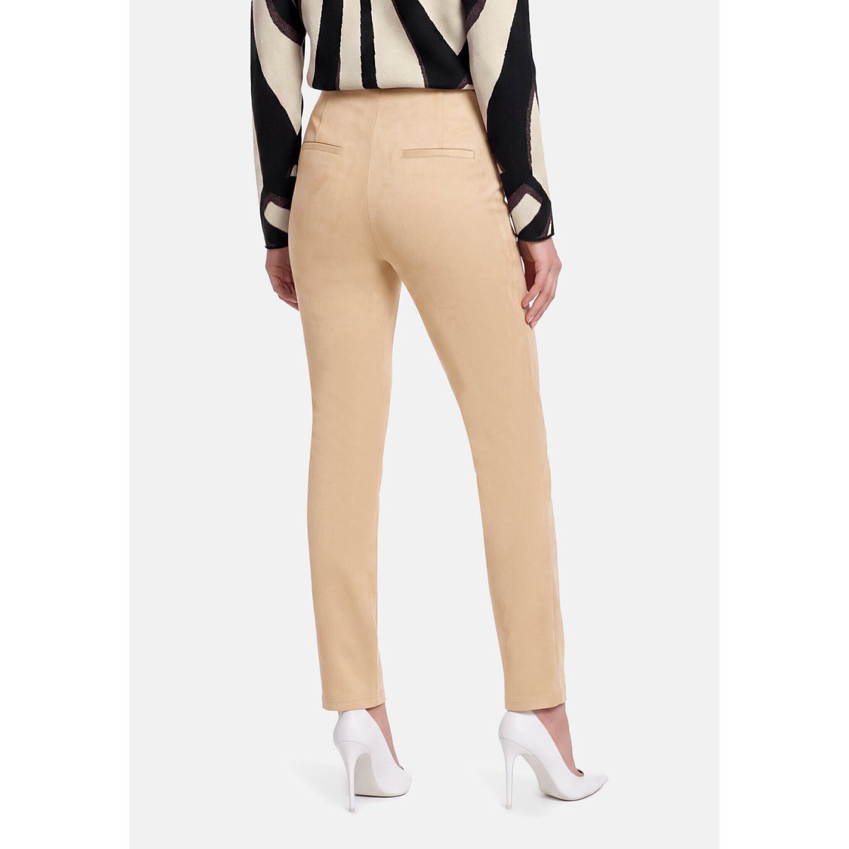Pantalon basique coupe slim fit beige, BETTY BARCLAY