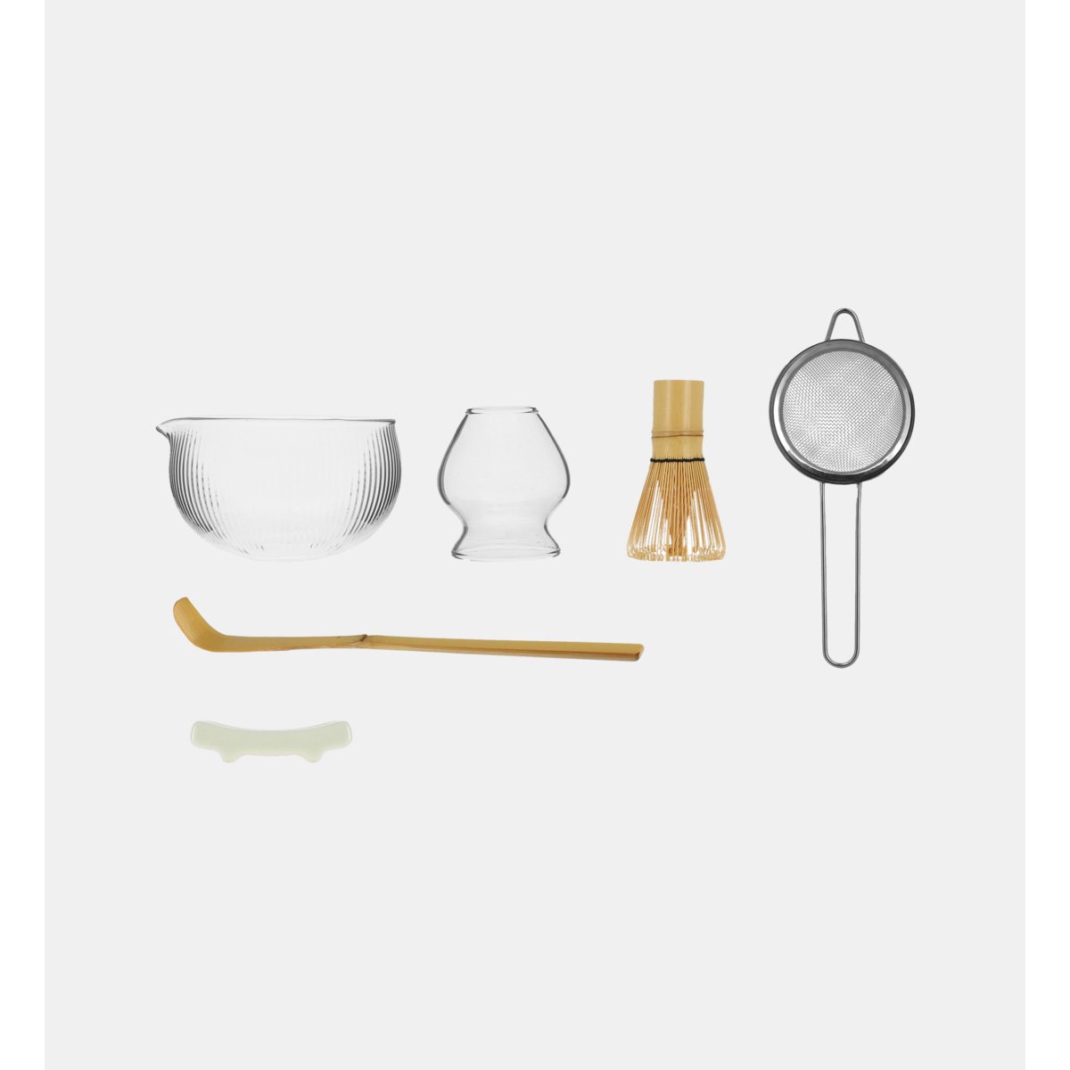Coffret à matcha 6 pièces naturel-transparent, OGO LIVING