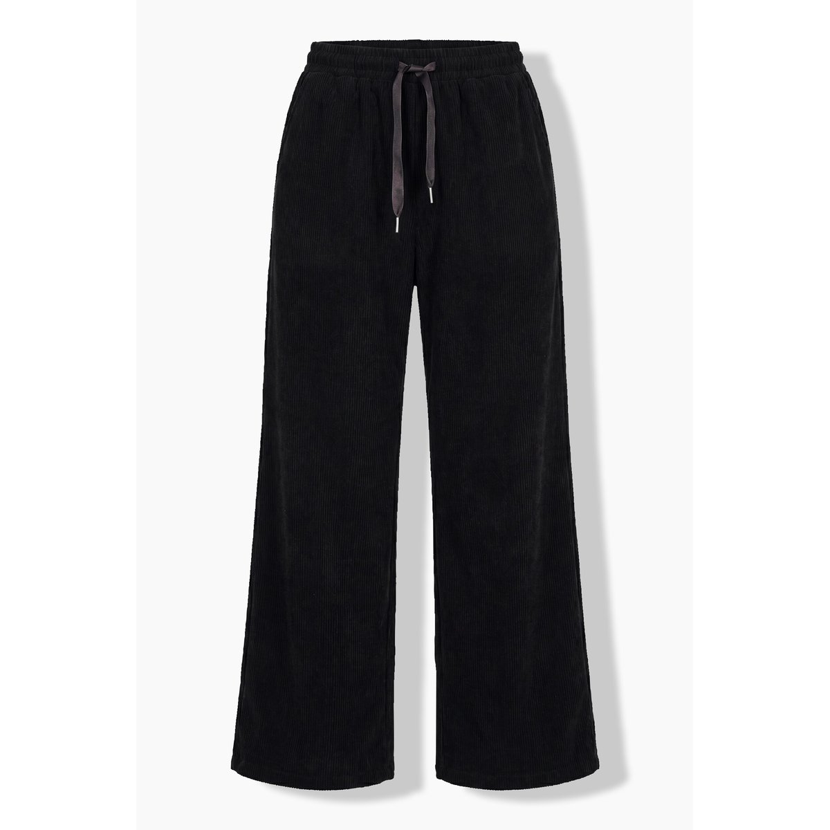 Pantalon Rose en jersey de velours côtelé noir, ULLA POPKEN