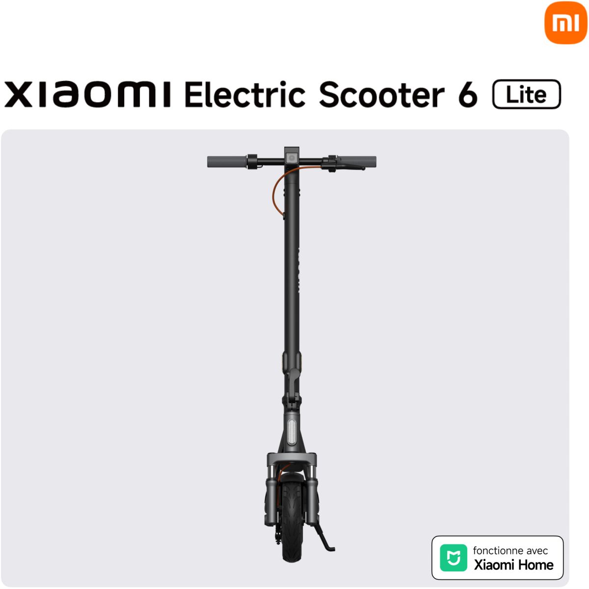 Trottinette électrique Electric Scooter 6 Lite Noir noir, XIAOMI