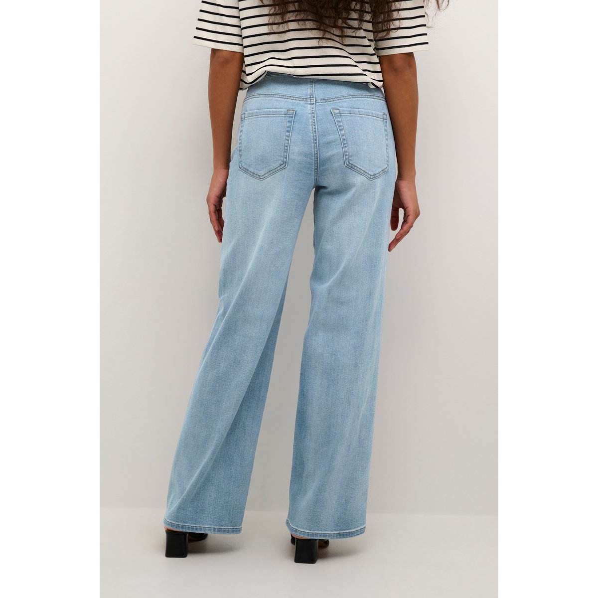 Jeans bleu light blue washed denim, KAFFE