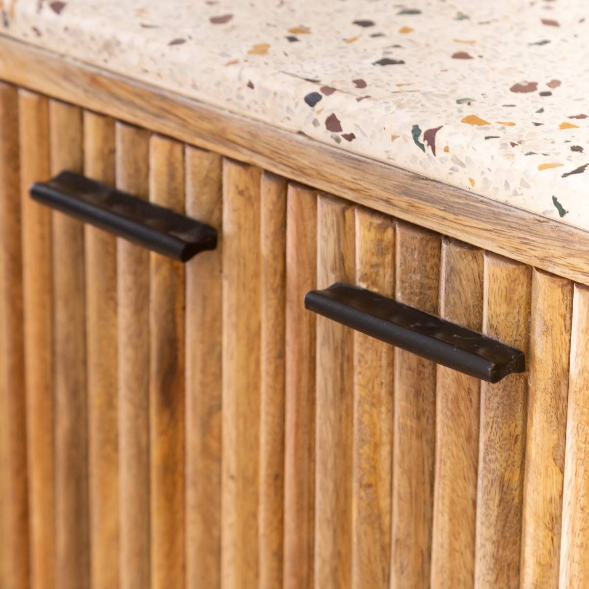 Buffet en bois de manguier AMBRINE bois clair, MADE IN MEUBLES