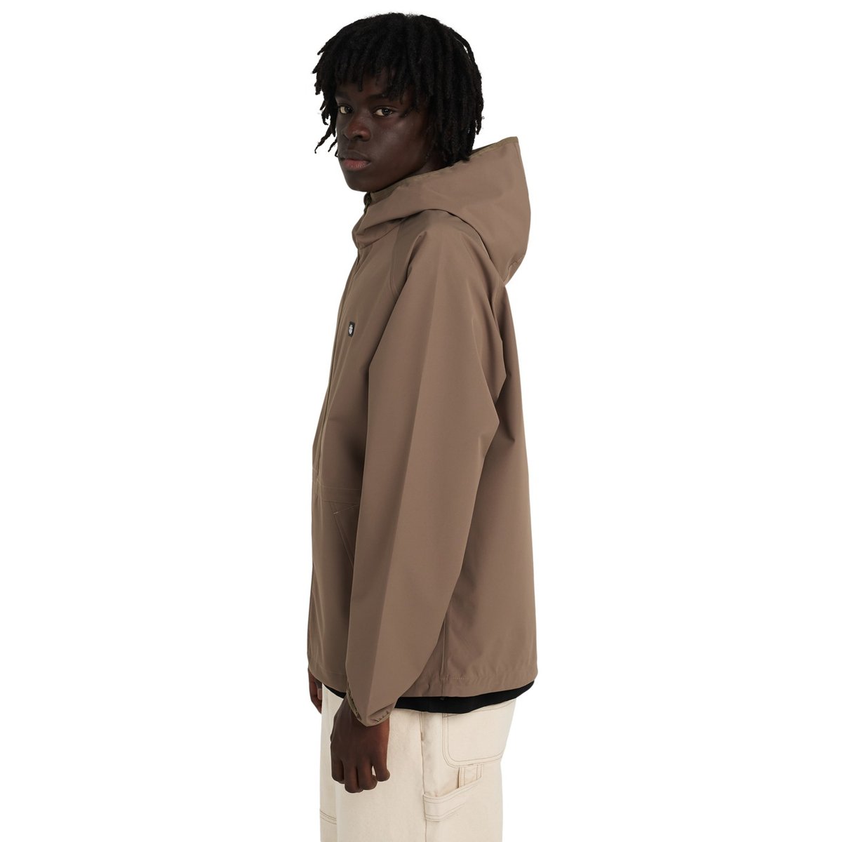 Veste shell imperméable ALDER 2.0 TRAVEL marron stone gray, ELEMENT