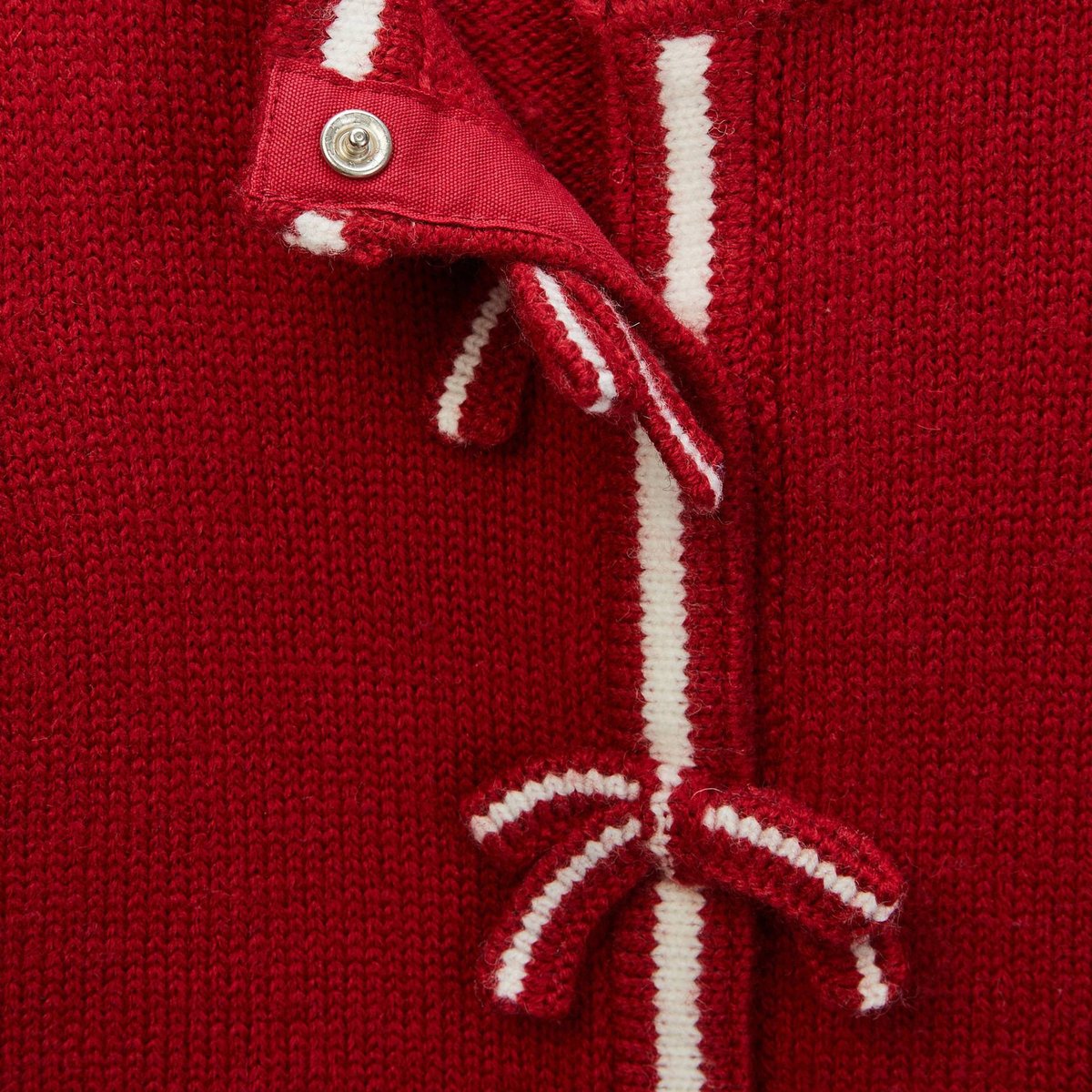 Cardigan tricot uni poivron, BOUT'CHOU