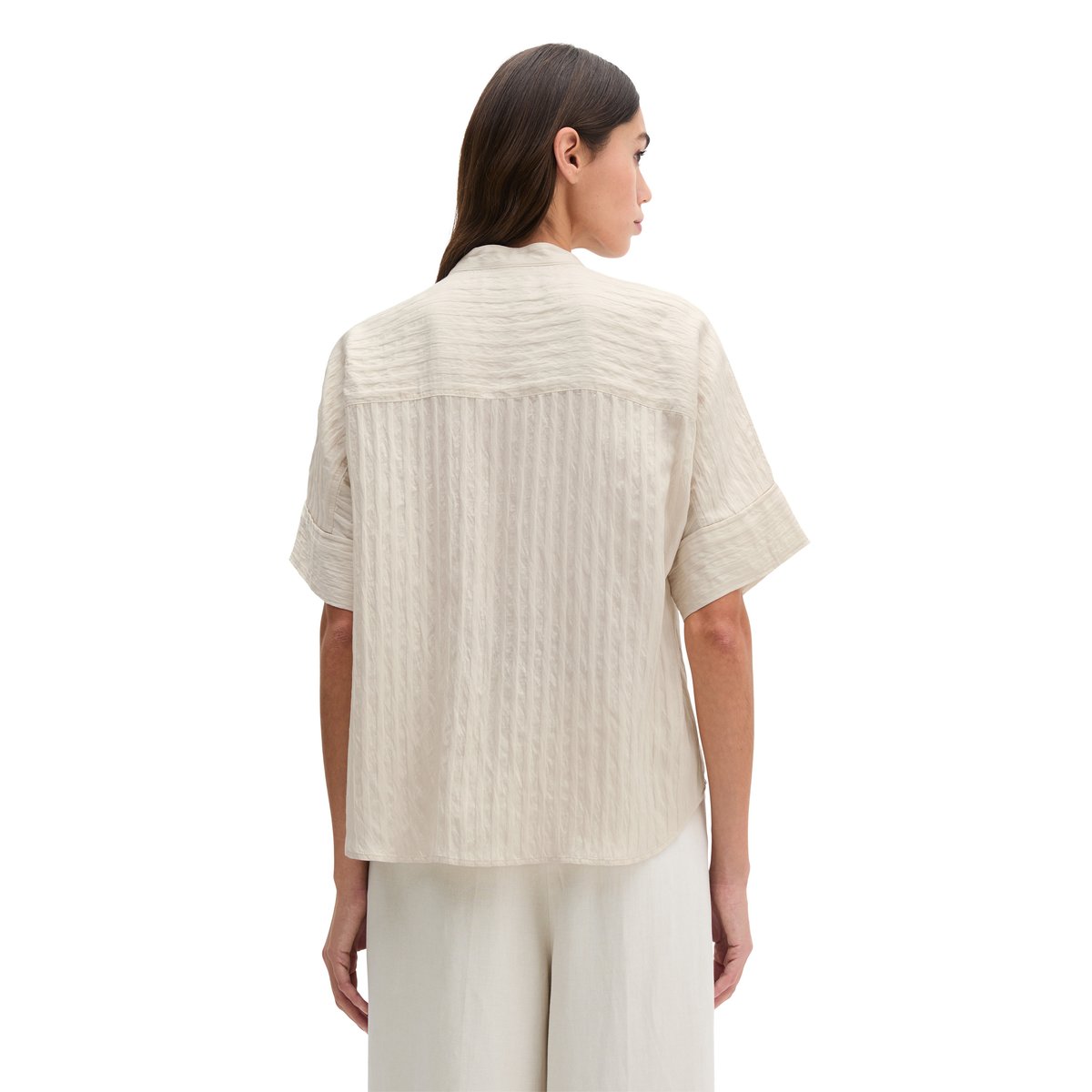 Chemisier boyfriend regular en TENCEL™ Modal gris clair, MARC O'POLO
