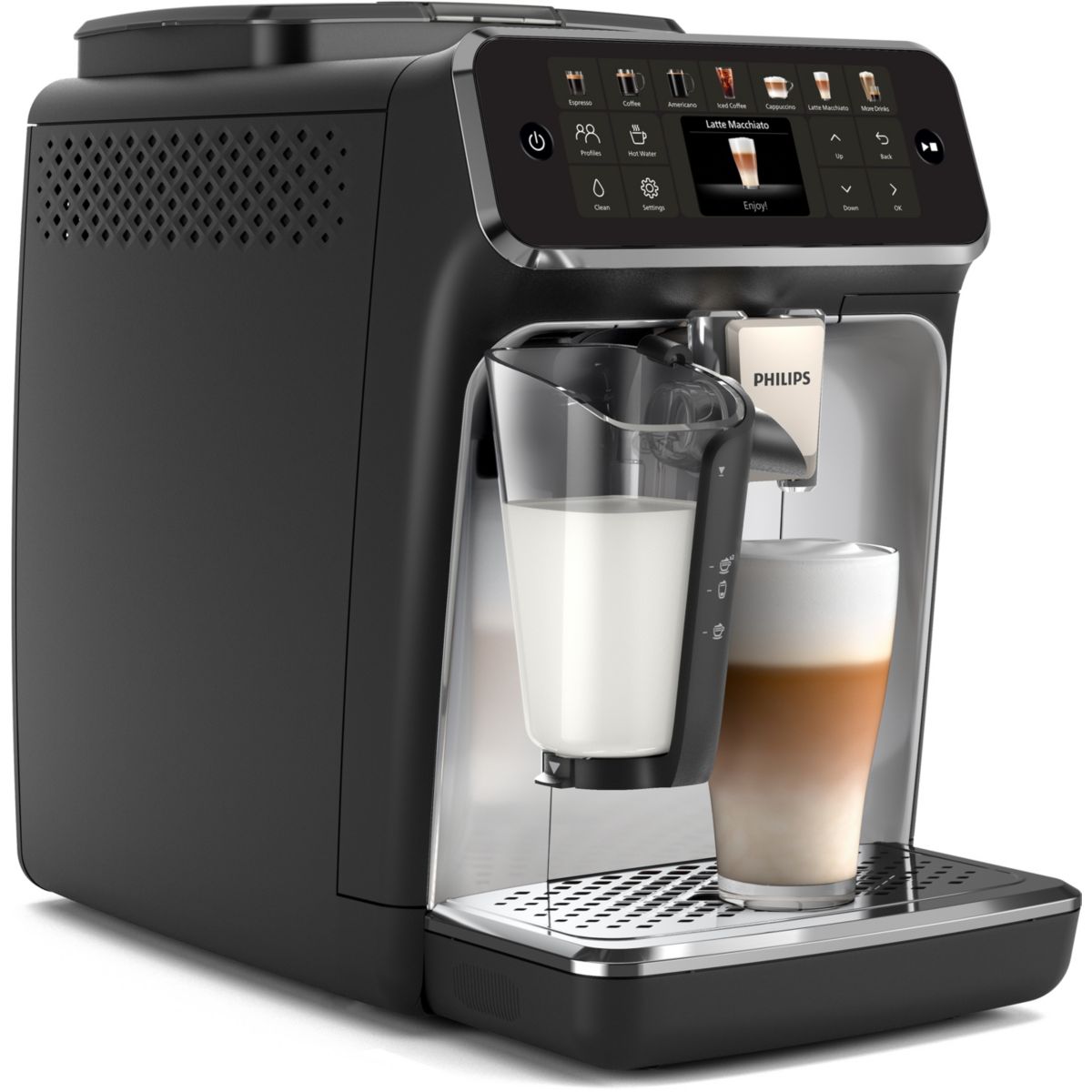 Expresso Broyeur LatteGo SilentBrew EP4446/70 couleur unique, PHILIPS