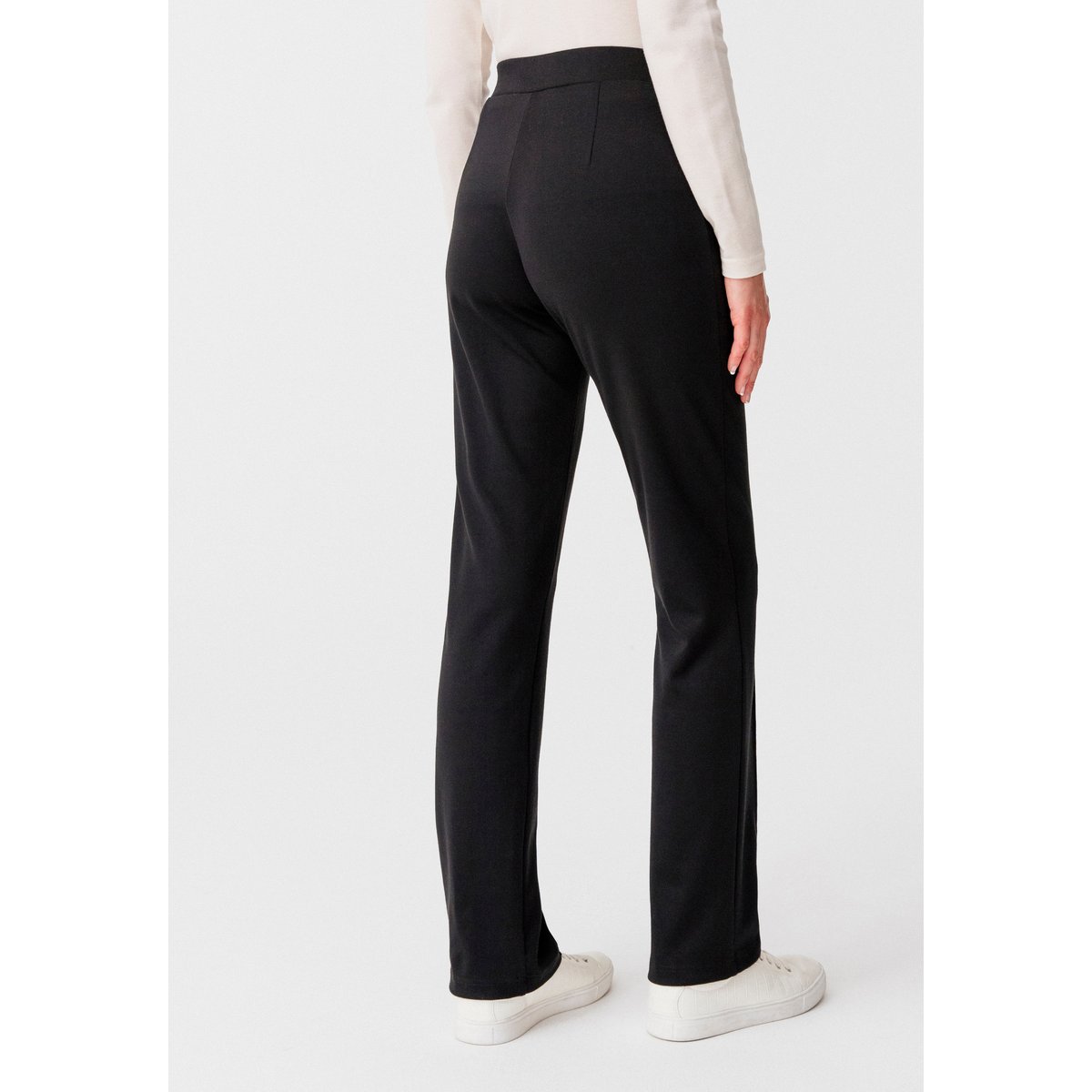 Pantalons maille milano - Lot de 2 gris chevrons + noir, DAMART