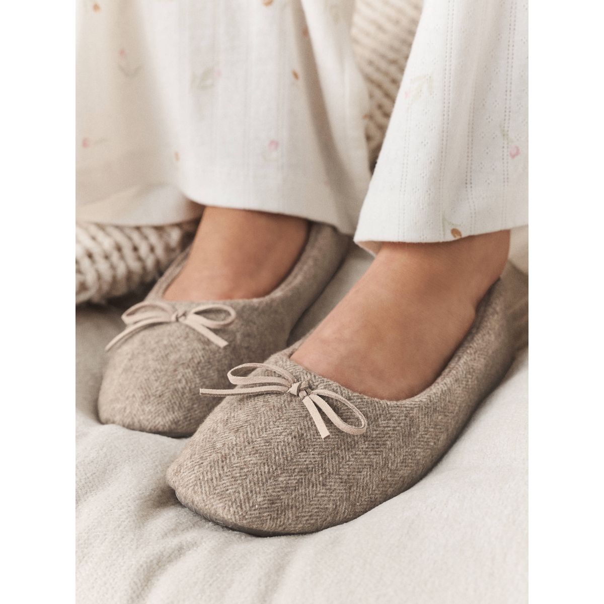 Chaussons ballerines mink/marron, NEXT