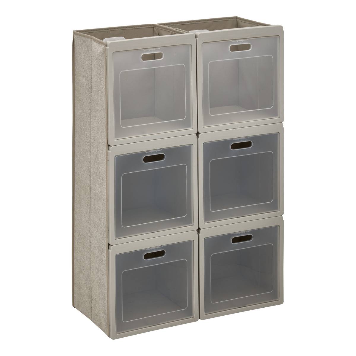 Rangement rectangulaire pliable CUBE'N DOOR beige, 5FIVE SIMPLY SMART