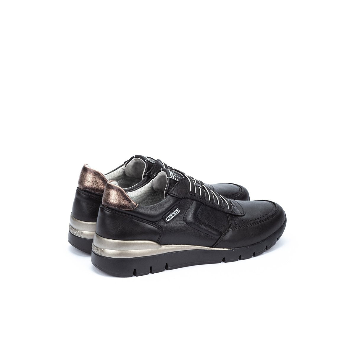 Baskets cuir Cantabria black, PIKOLINOS