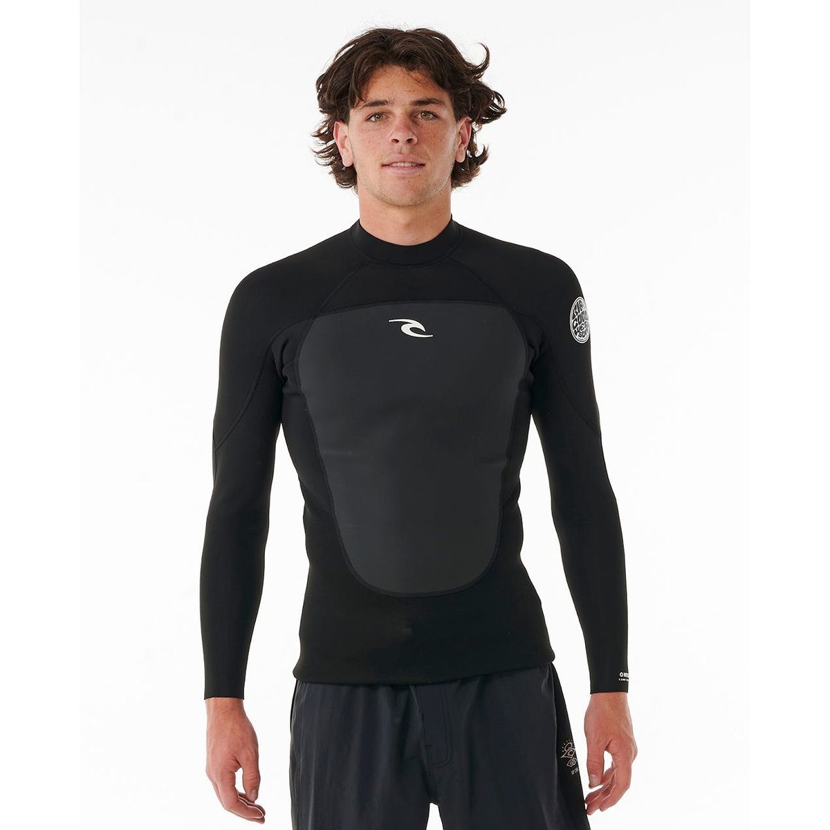 Top néoprène à manches longues Omega couleur unique, RIP CURL