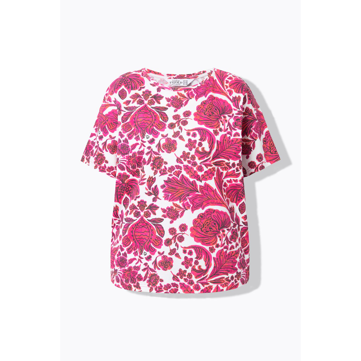 T-shirt oversize, imprimé cachemire rose vif, STUDIO UNTOLD