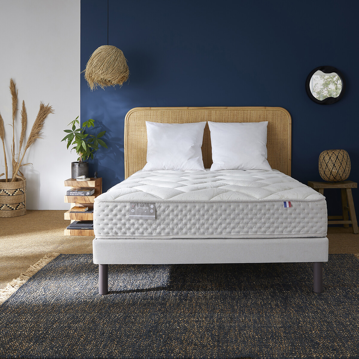 Matelas 651 ressorts, 5 zones, soutien ferme, accueil moelleux beige lin, LA REDOUTE INTERIEURS
