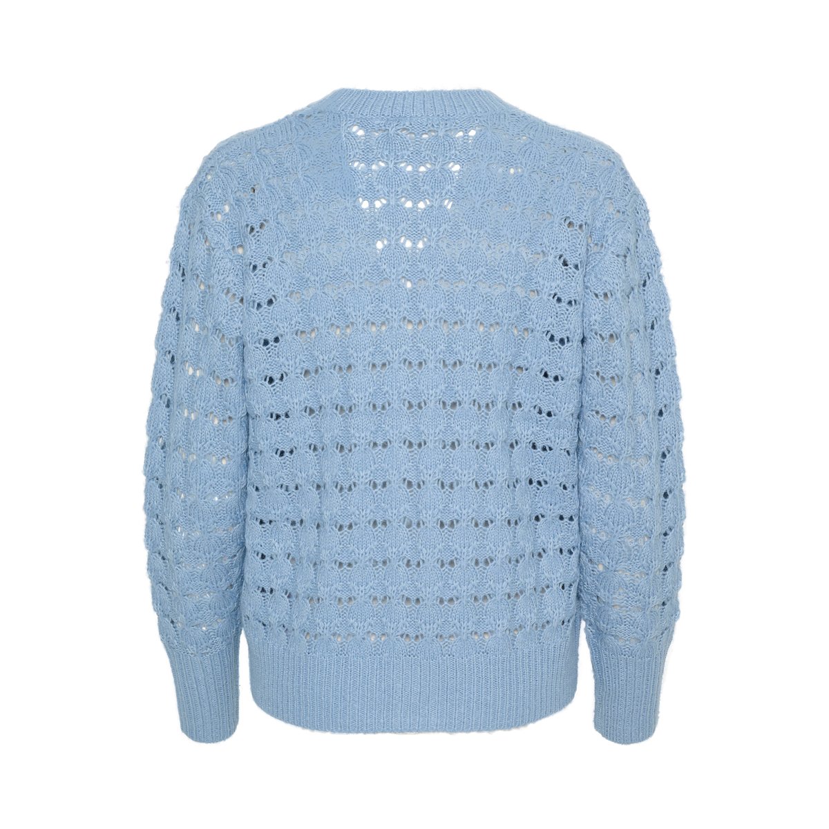 Knitted cardigan bleu faded denim, KAFFE