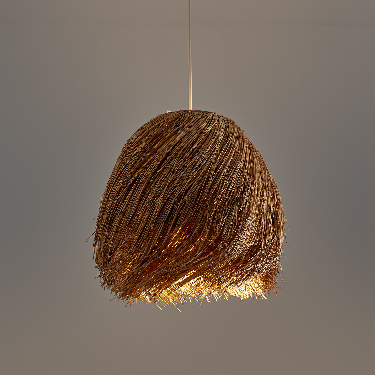 Suspension en fibres de panama Ø30 cm, Samaï naturel, LA REDOUTE INTERIEURS