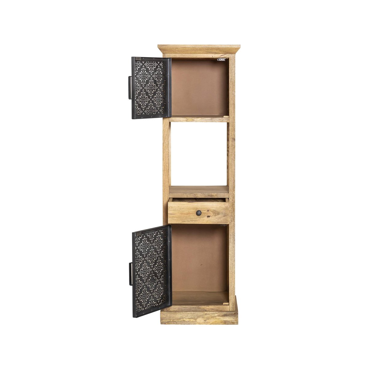 Colonne en bois de manguier SAHARA noir, MADE IN MEUBLES