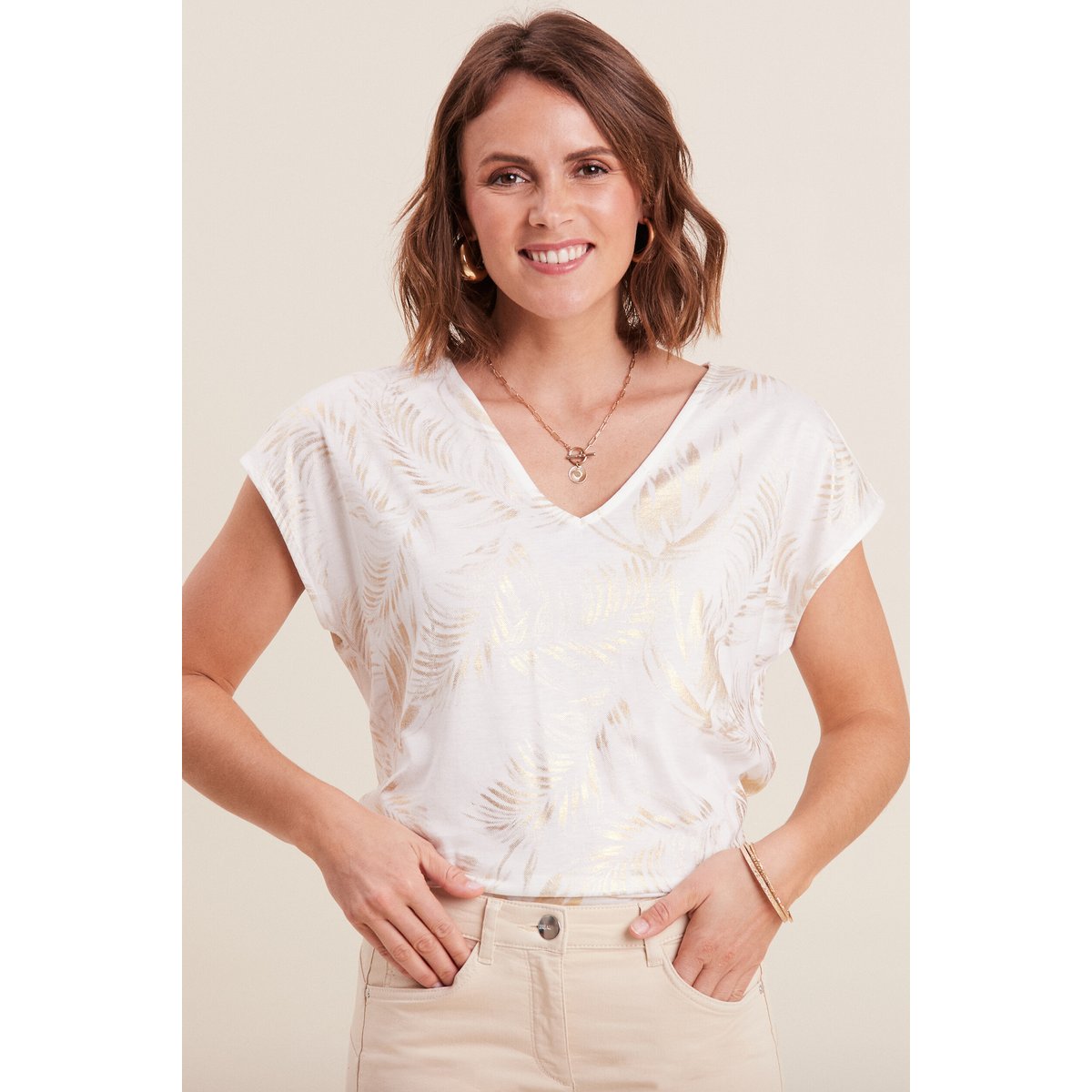 T-shirt manches courtes blanc, BREAL