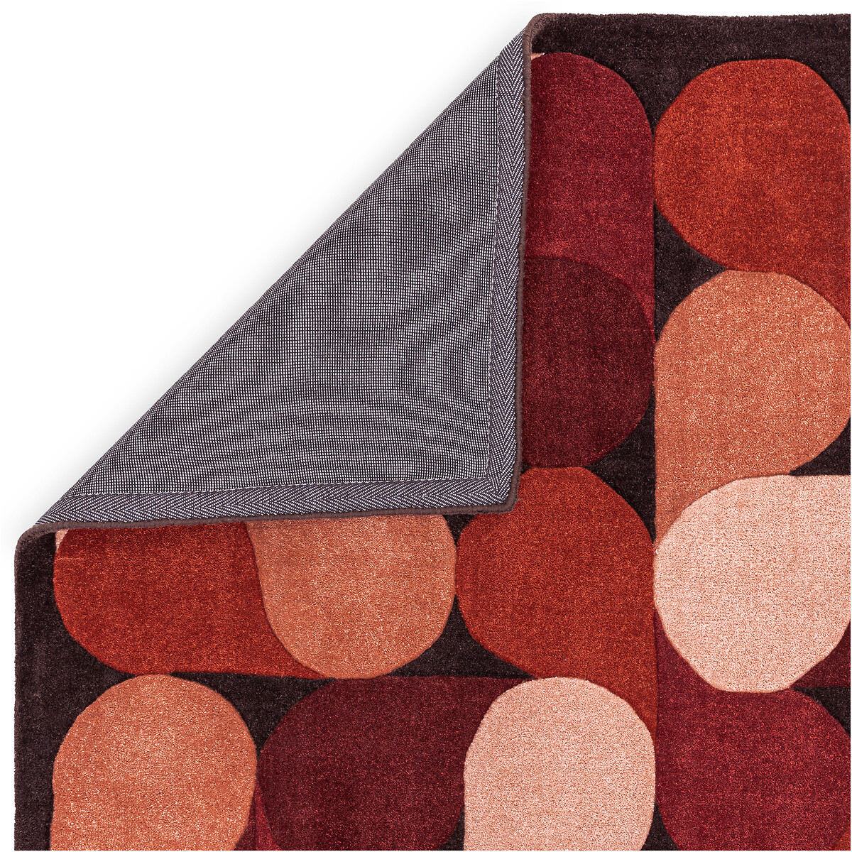 Recycled Hand Tufted Pattern Rug red, ÉDITÉ