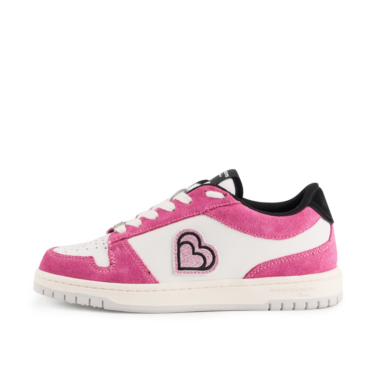 Baskets En Cuir Serena rose, BONS BAISERS