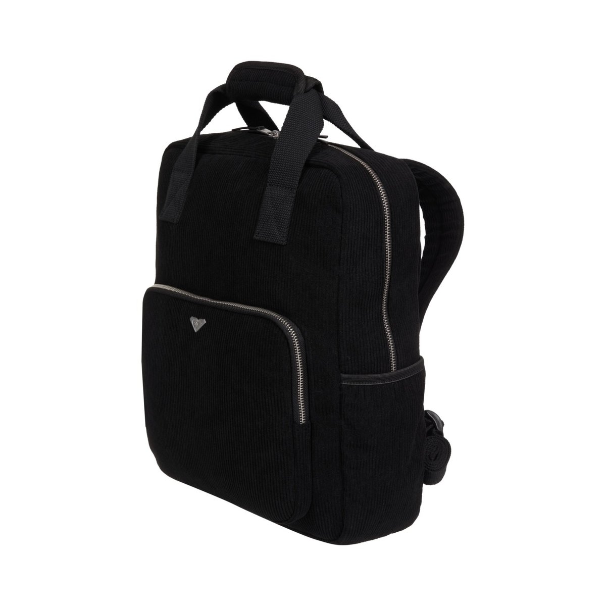 Petit sac à dos en velours côtelé WAVE WHISPER CORD 13L. noir anthracite, ROXY