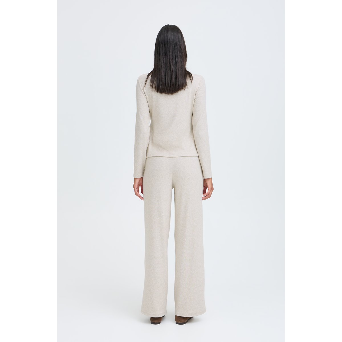 Pantalon décontracté beige oatmeal melange, B.YOUNG