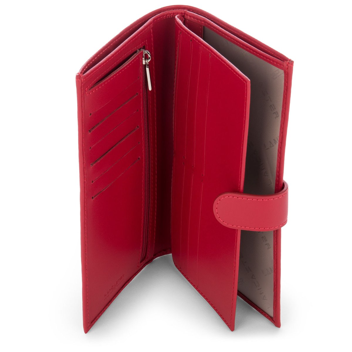 Porte-chéquier SMOOTH rouge, LANCASTER