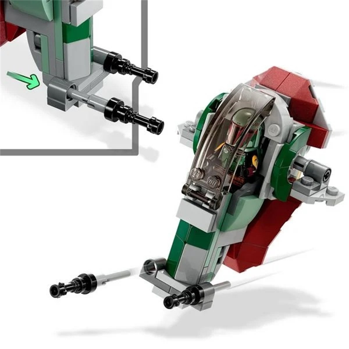 Star Wars Le vaisseau de Boba Fett Microfighter multicolore, LEGO