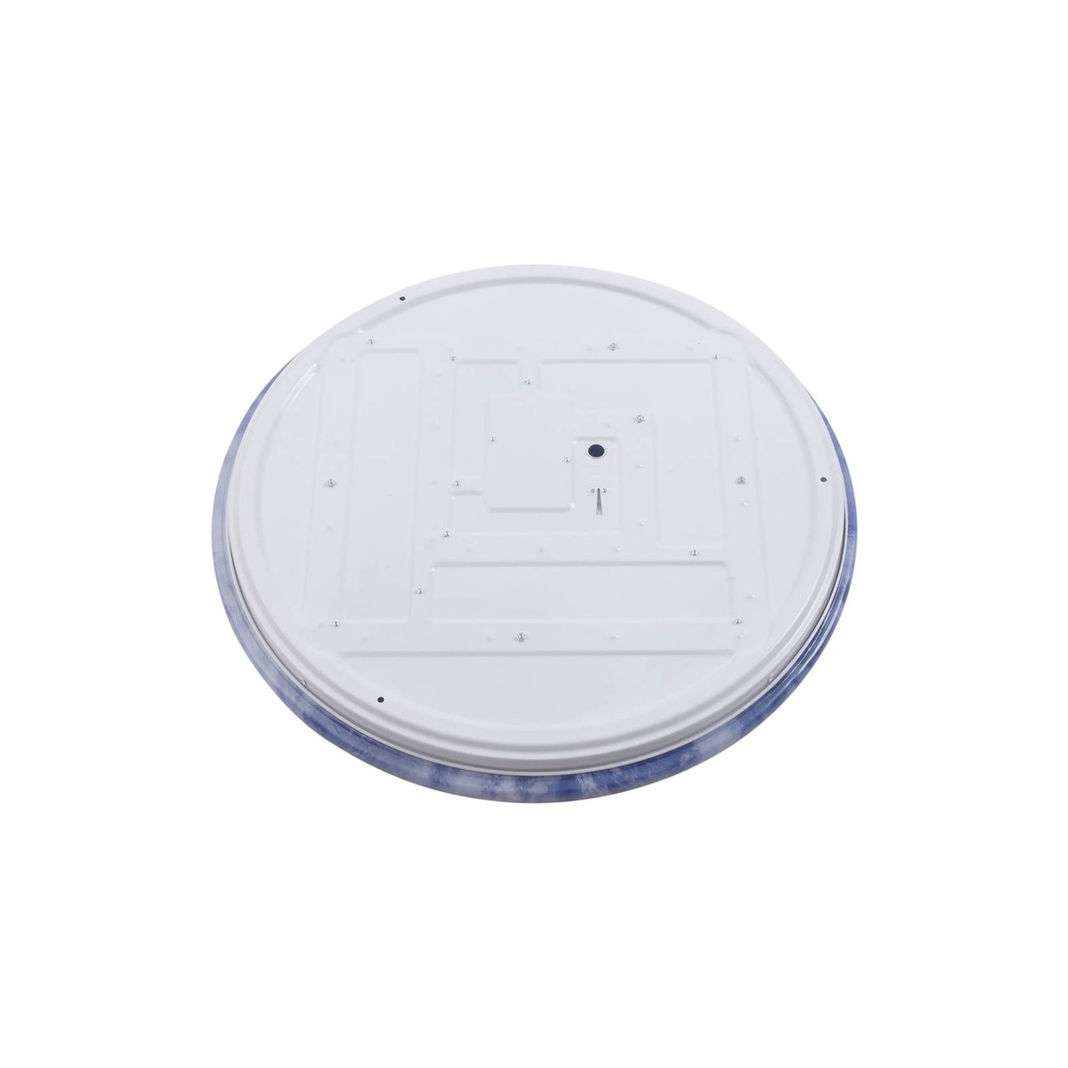 Plafonnier LED, Orbi bleu, blanc, LINDBY